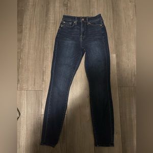 High waist skinny jeans 7 for all mankind